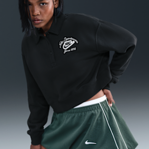 nike sportswear phoenix fleece Женский пуловер со свободным воротником