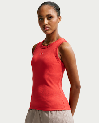 nike sportswear Женская майка в рубчик в обтягивающую рубчиковую полоску nike sportswear Женская майка в рубчик в обтягивающую рубчиковую полоску