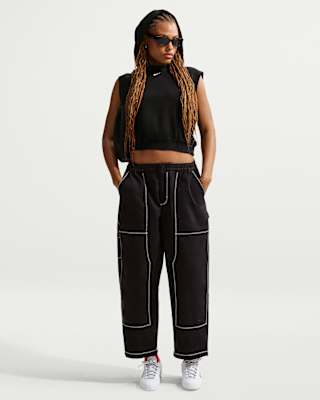 nike sportswear Женские свободные плотницкие брюки с низкой посадкой nike sportswear Женские свободные плотницкие брюки с низкой посадкой