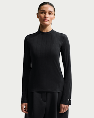 nike sportswear Женский облегающий топ с длинными рукавами nike sportswear Женский облегающий топ с длинными рукавами