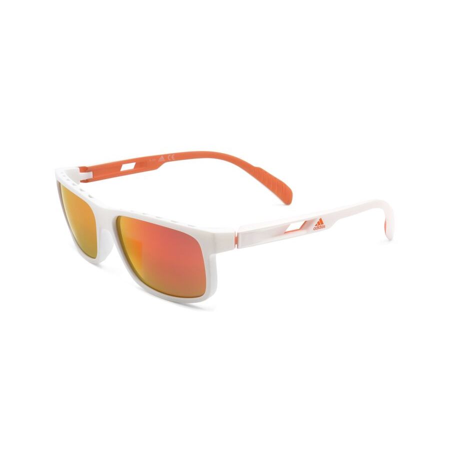 adidas men's white square sunglasses sp0023 02c 2 adidas men's white square sunglasses sp0023 02c 2