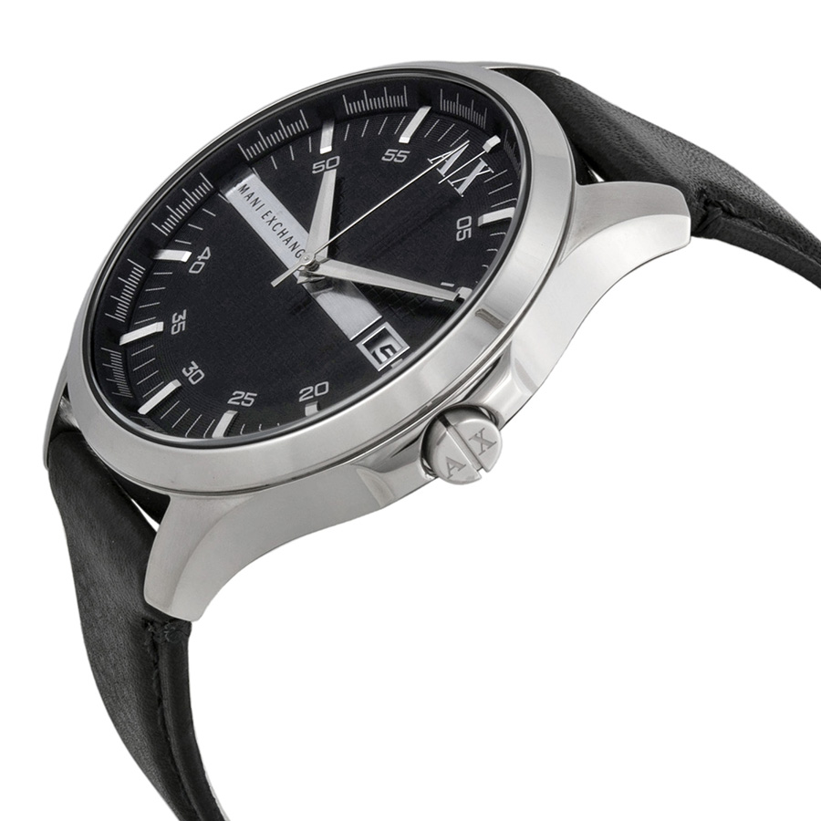 armani exchange armani ax exchange whitman black dial black leather men's watch ax2101 armani exchange armani ax exchange whitman black dial black leather men's watch ax2101