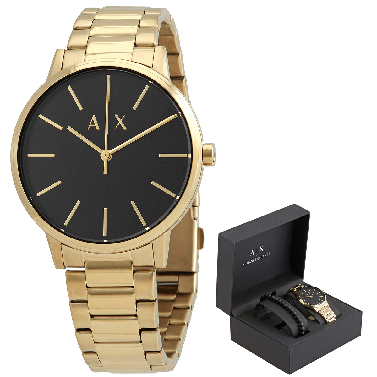armani exchange cayde quartz black dial men's watch ax7119 armani exchange cayde quartz black dial men's watch ax7119