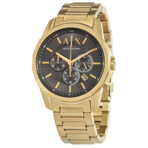 armani exchange chronograph quartz grey dial men's watch ax1721