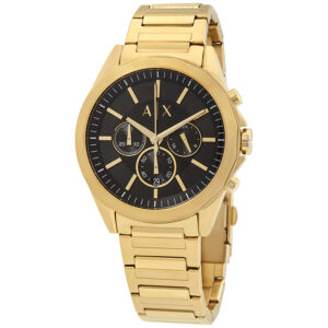 armani exchange drexler chronograph black dial men's watch ax2611