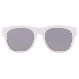 armani exchange grey mirror silver square men's sunglasses ax4128su 83156g 55