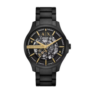 armani exchange hampton automatic black dial men's watch ax2463