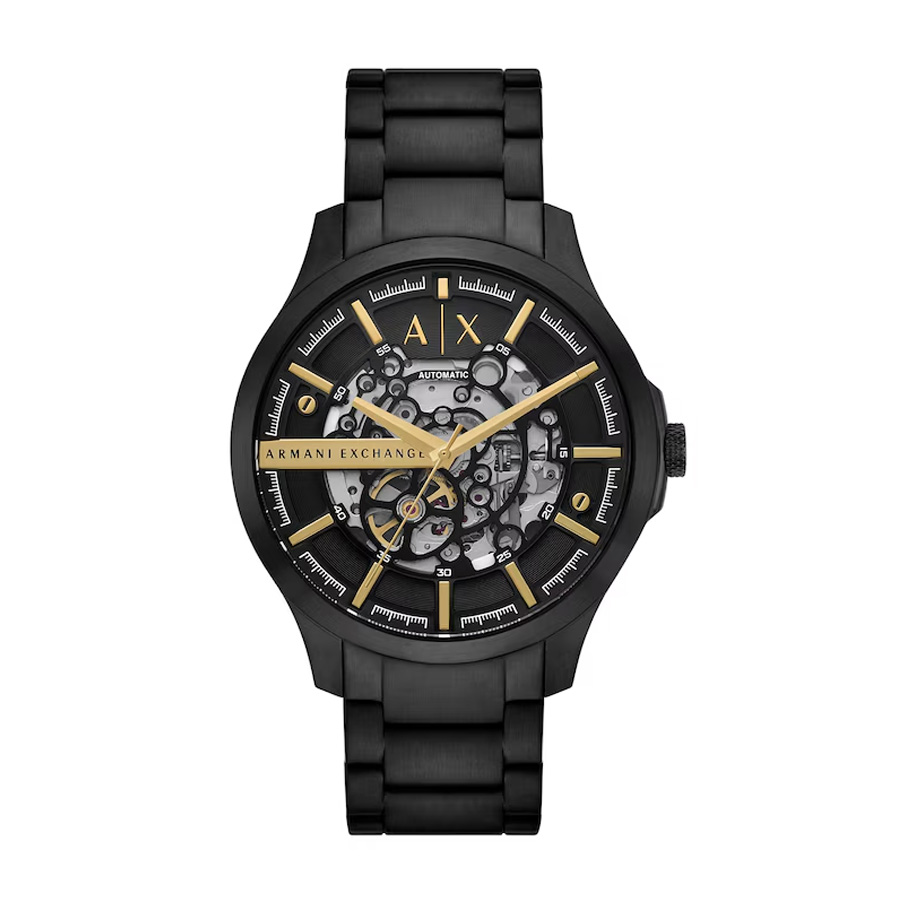 armani exchange hampton automatic black dial men's watch ax2463 armani exchange hampton automatic black dial men's watch ax2463