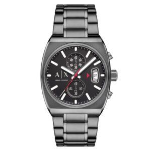 armani exchange oliver chronograph quartz black dial men's watch ax2823