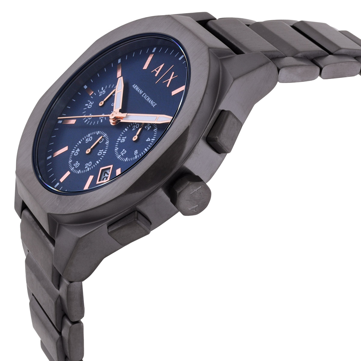 armani exchange rafael chronograph quartz blue dial men's watch ax4182 armani exchange rafael chronograph quartz blue dial men's watch ax4182