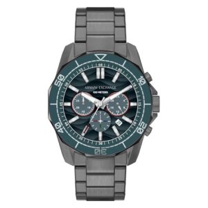 armani exchange spencer chronograph quartz blue dial men's watch ax1972