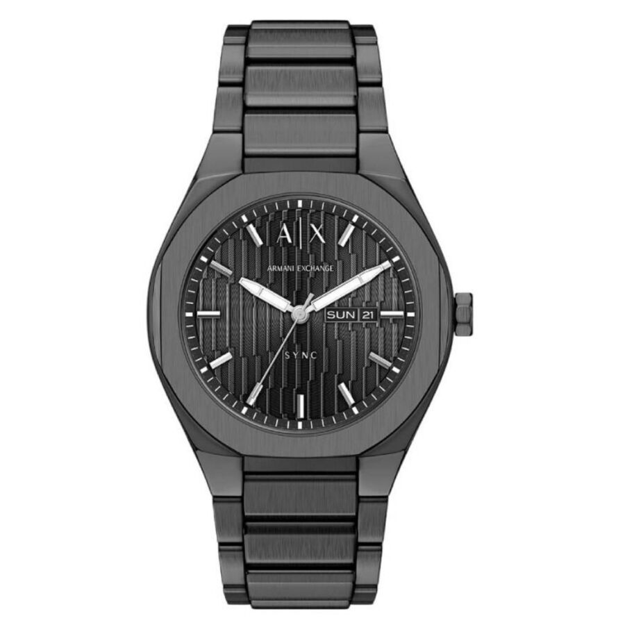 armani exchange sync quartz grey dial men's watch ax4300 armani exchange sync quartz grey dial men's watch ax4300