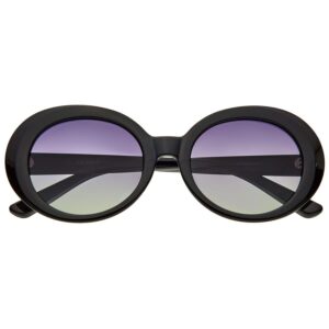 bertha ladies black oval sunglasses brsbr054c1