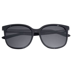 bertha ladies black round sunglasses brsbr050c1