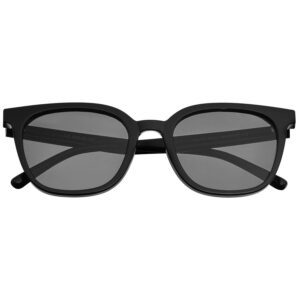 bertha ladies black round sunglasses brsbr051c1
