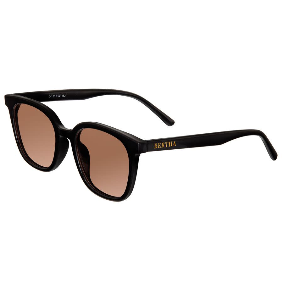 bertha ladies black round sunglasses brsbr051c2 bertha ladies black round sunglasses brsbr051c2