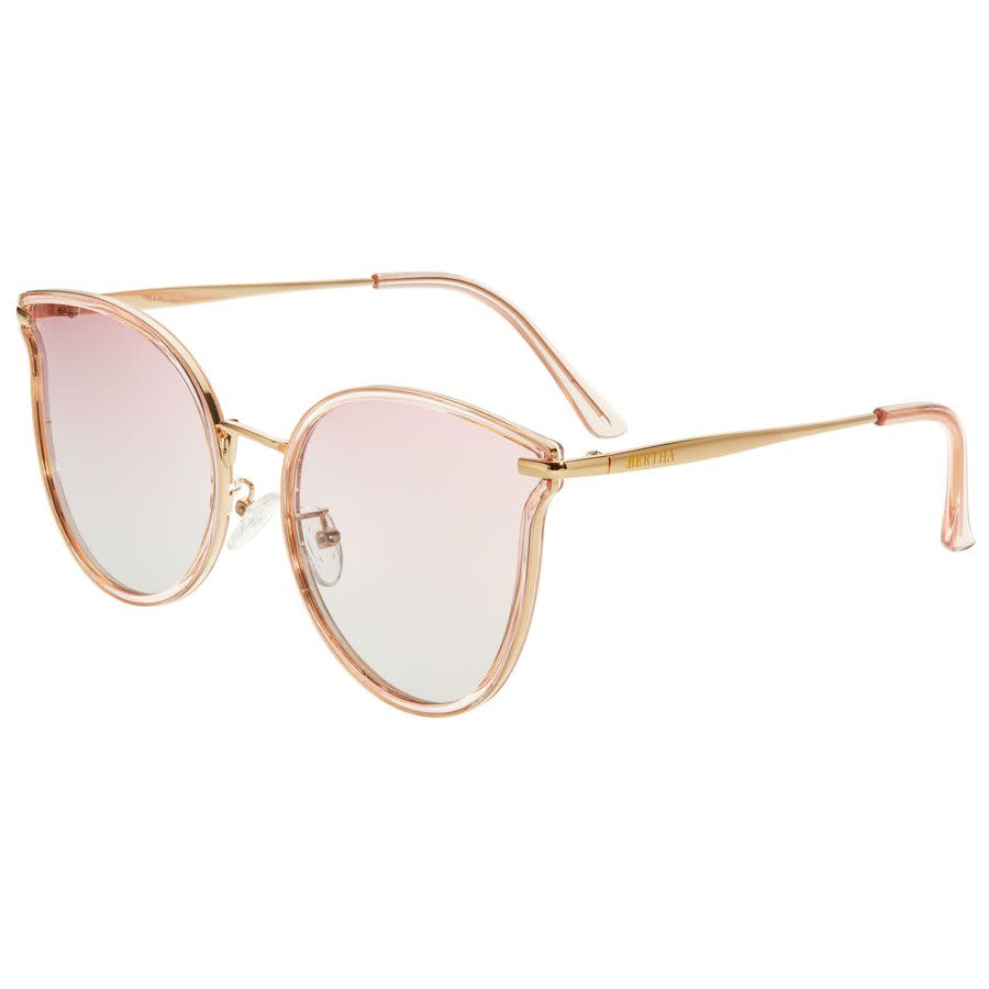 bertha ladies gold tone cat eye sunglasses brsbr056c4 bertha ladies gold tone cat eye sunglasses brsbr056c4
