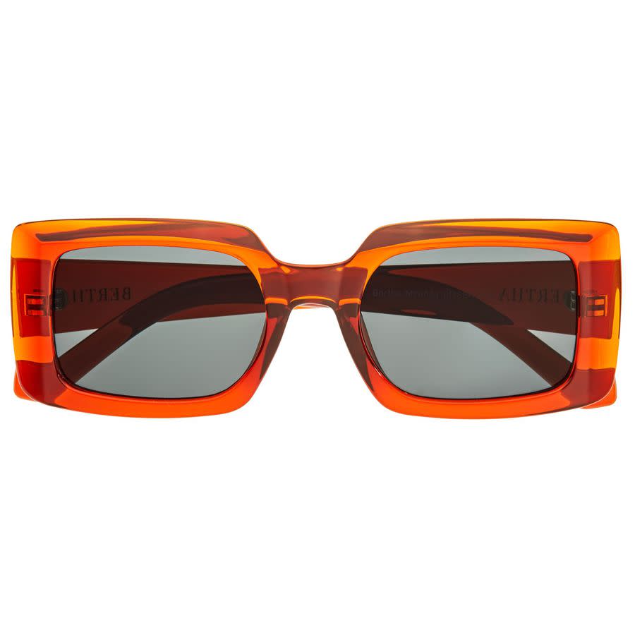 bertha ladies orange rectangular sunglasses brsbr053c5 bertha ladies orange rectangular sunglasses brsbr053c5