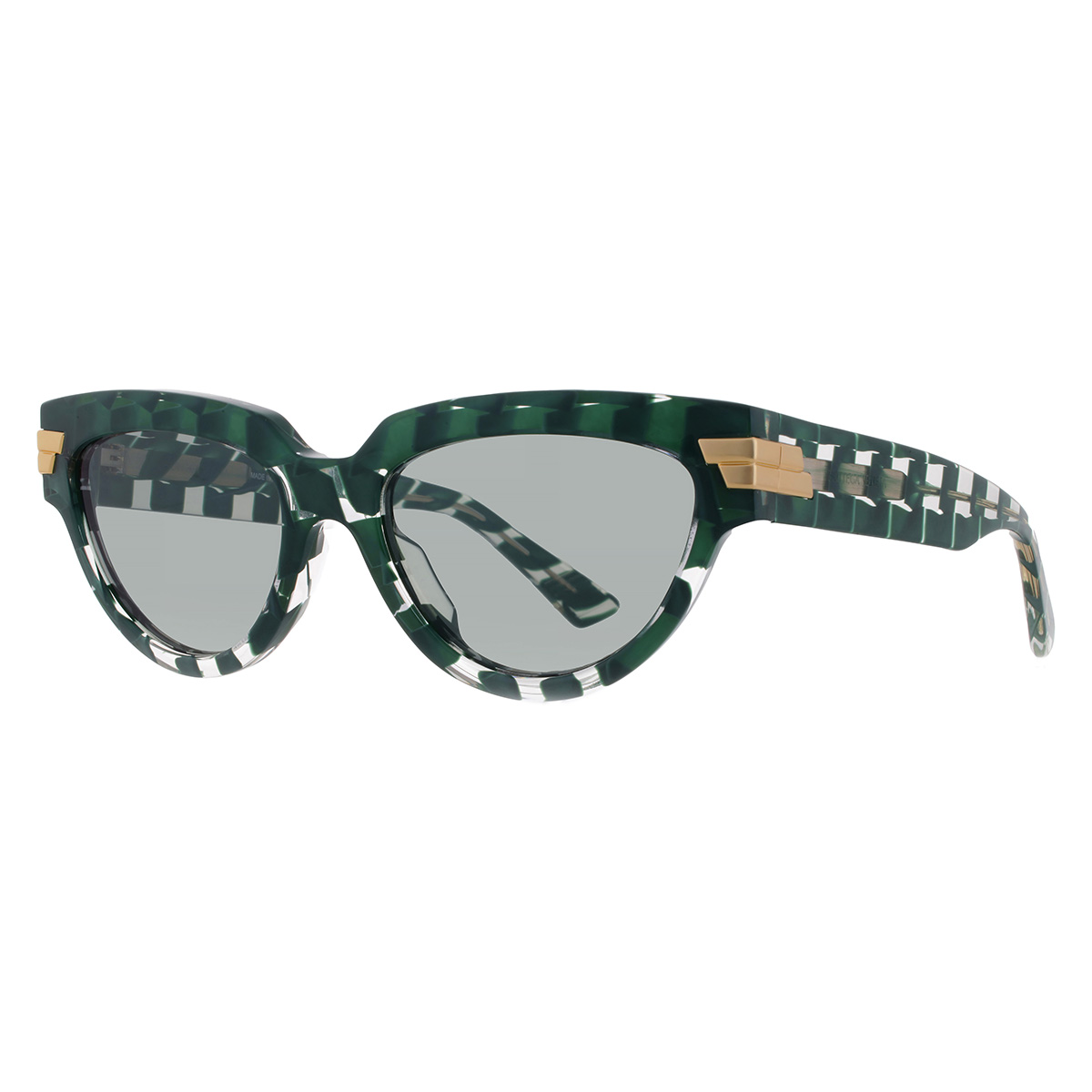 bottega veneta green cat eye ladies sunglasses bv1035s 008 55 bottega veneta green cat eye ladies sunglasses bv1035s 008 55