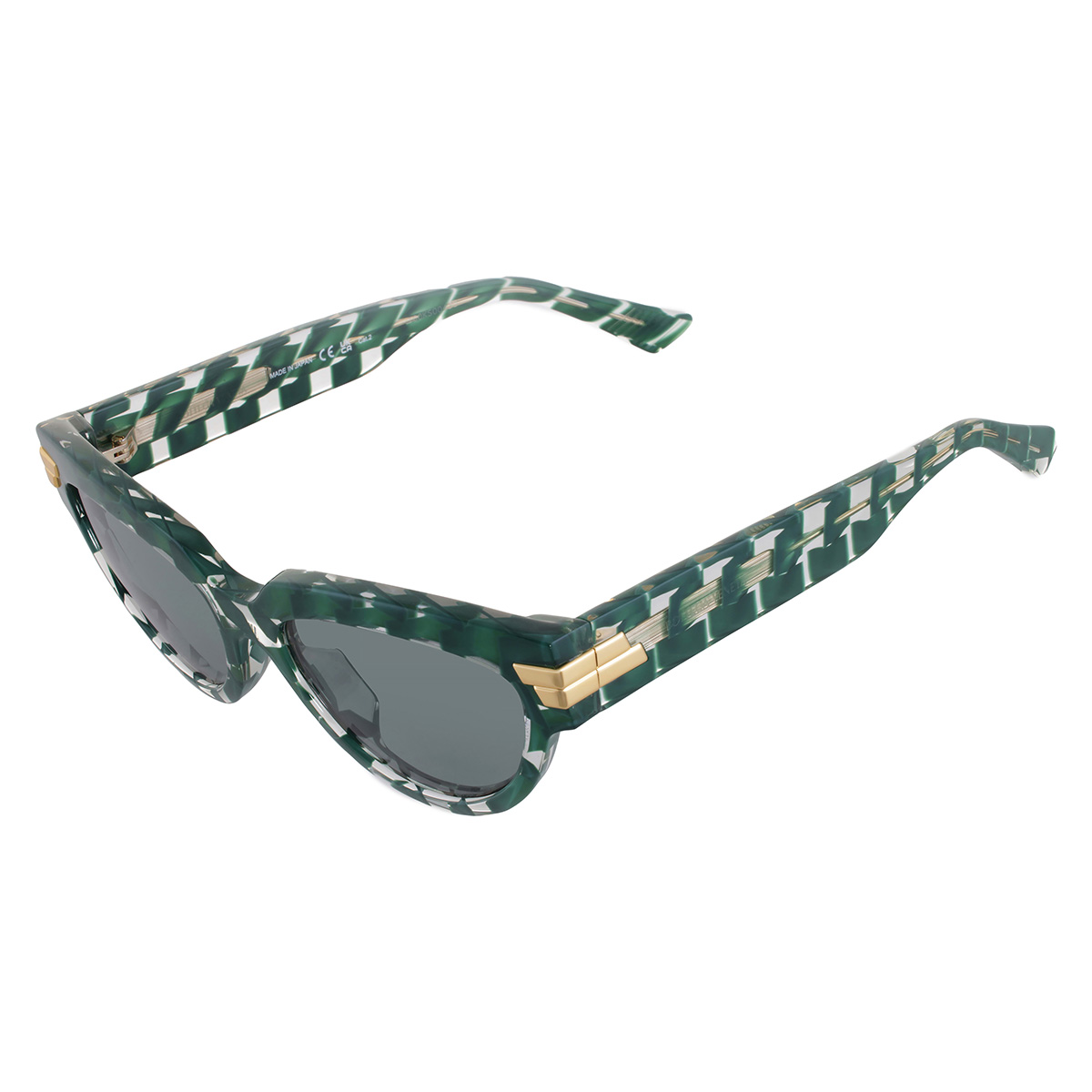bottega veneta green cat eye ladies sunglasses bv1035s 008 55 bottega veneta green cat eye ladies sunglasses bv1035s 008 55