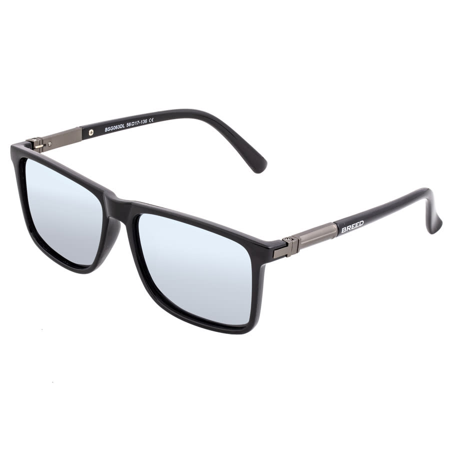 breed caelum mirror coating square men's sunglasses bsg063dl breed caelum mirror coating square men's sunglasses bsg063dl