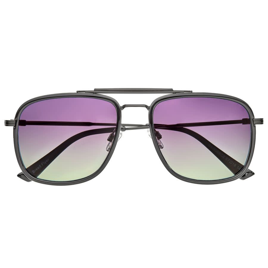 breed men's black pilot sunglasses bsg068c2 breed men's black pilot sunglasses bsg068c2