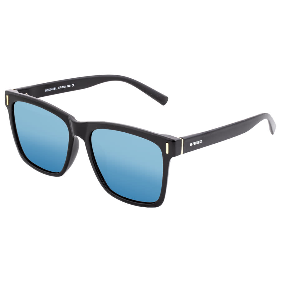 breed men's black round sunglasses bsg065bl breed men's black round sunglasses bsg065bl