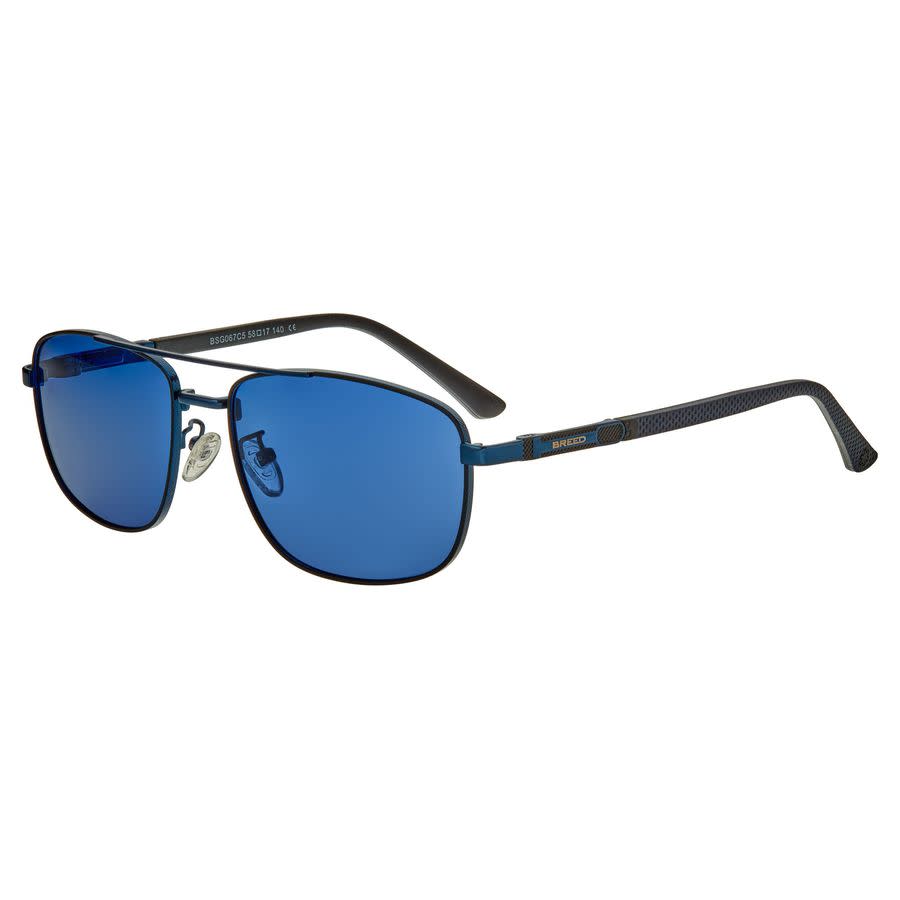 breed men's blue rectangular sunglasses bsg067c5 breed men's blue rectangular sunglasses bsg067c5