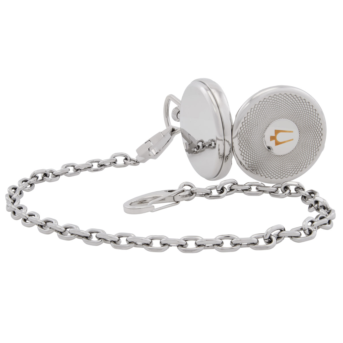 bulova automatic silver dial men's pocket watch 96a309 bulova automatic silver dial men's pocket watch 96a309