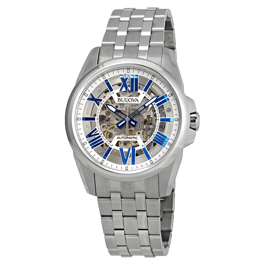 bulova classic automatic silver dial men's watch 96a187 bulova classic automatic silver dial men's watch 96a187