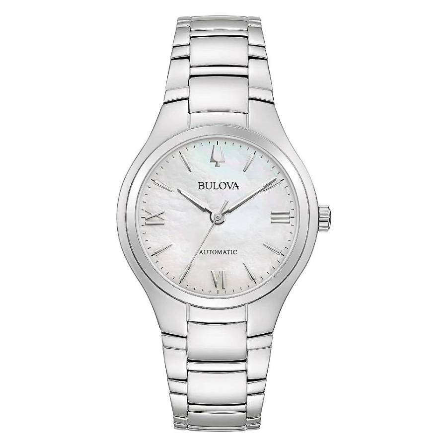 bulova classic automatic white mother of pearl dial ladies watch 96l301 bulova classic automatic white mother of pearl dial ladies watch 96l301