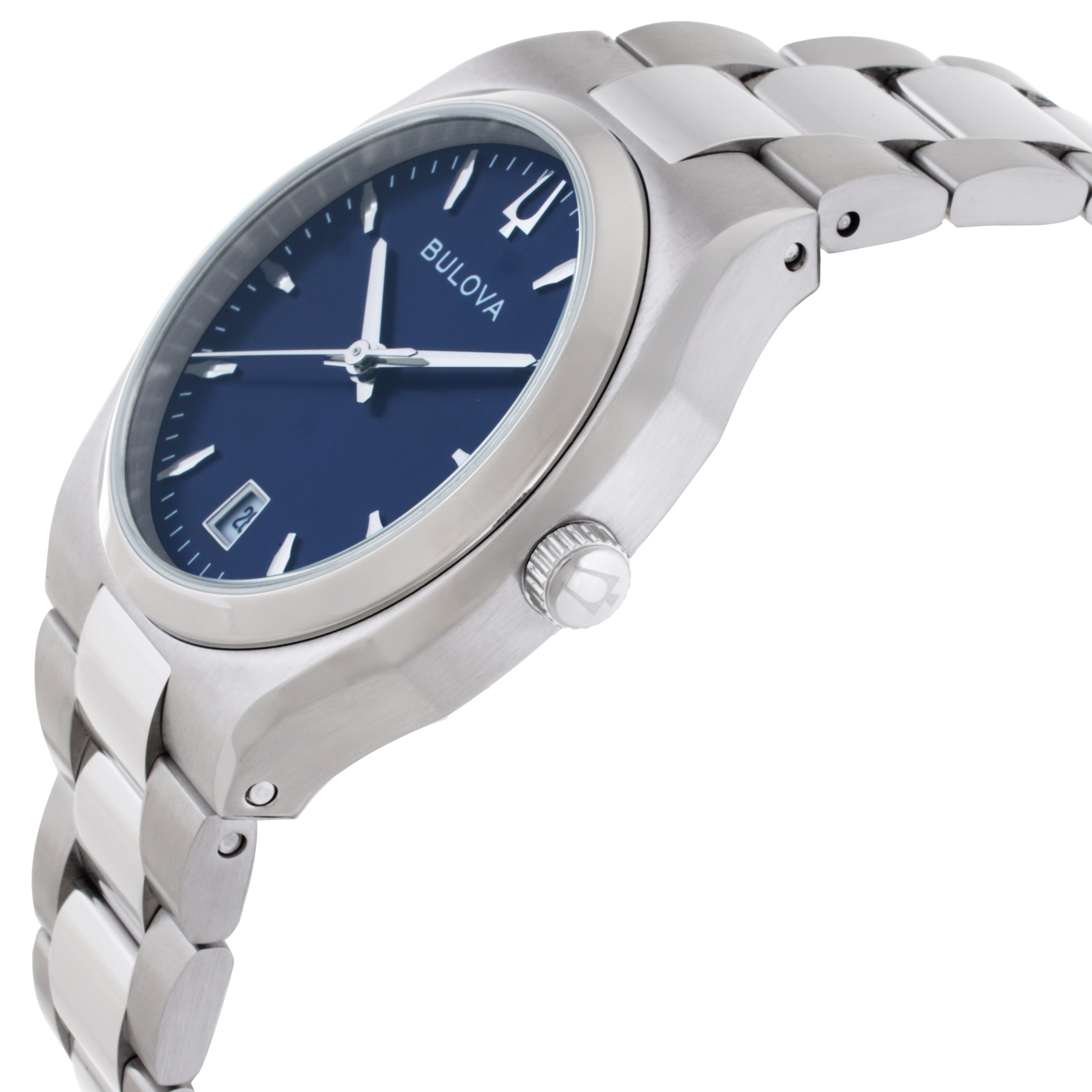 bulova classic surveyor quartz blue dial ladies watch 96m157 bulova classic surveyor quartz blue dial ladies watch 96m157