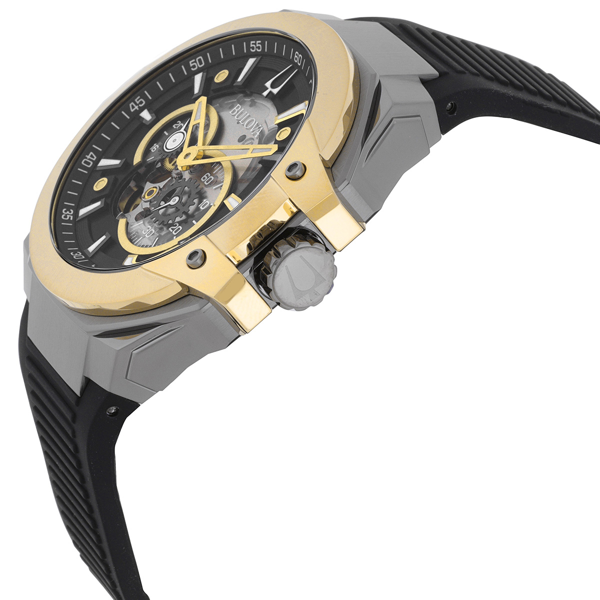 bulova maquina automatic grey dial men's watch 98a310 bulova maquina automatic grey dial men's watch 98a310