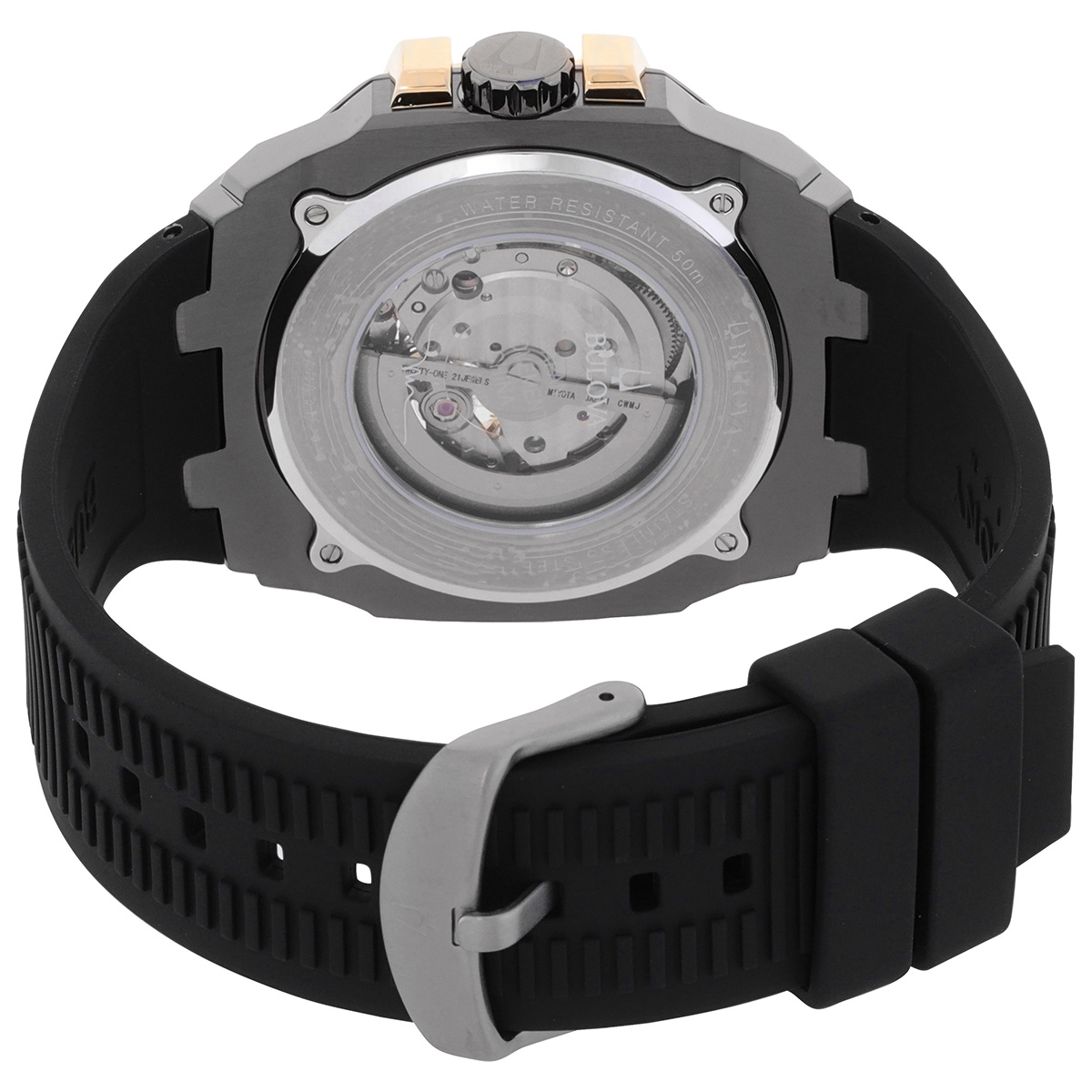 bulova maquina automatic grey dial men's watch 98a310 bulova maquina automatic grey dial men's watch 98a310