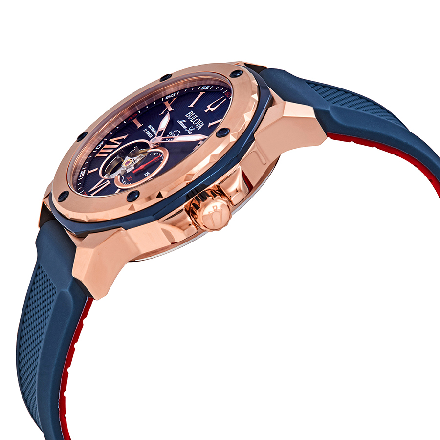 bulova marine star automatic blue dial men's watch 98a227 bulova marine star automatic blue dial men's watch 98a227