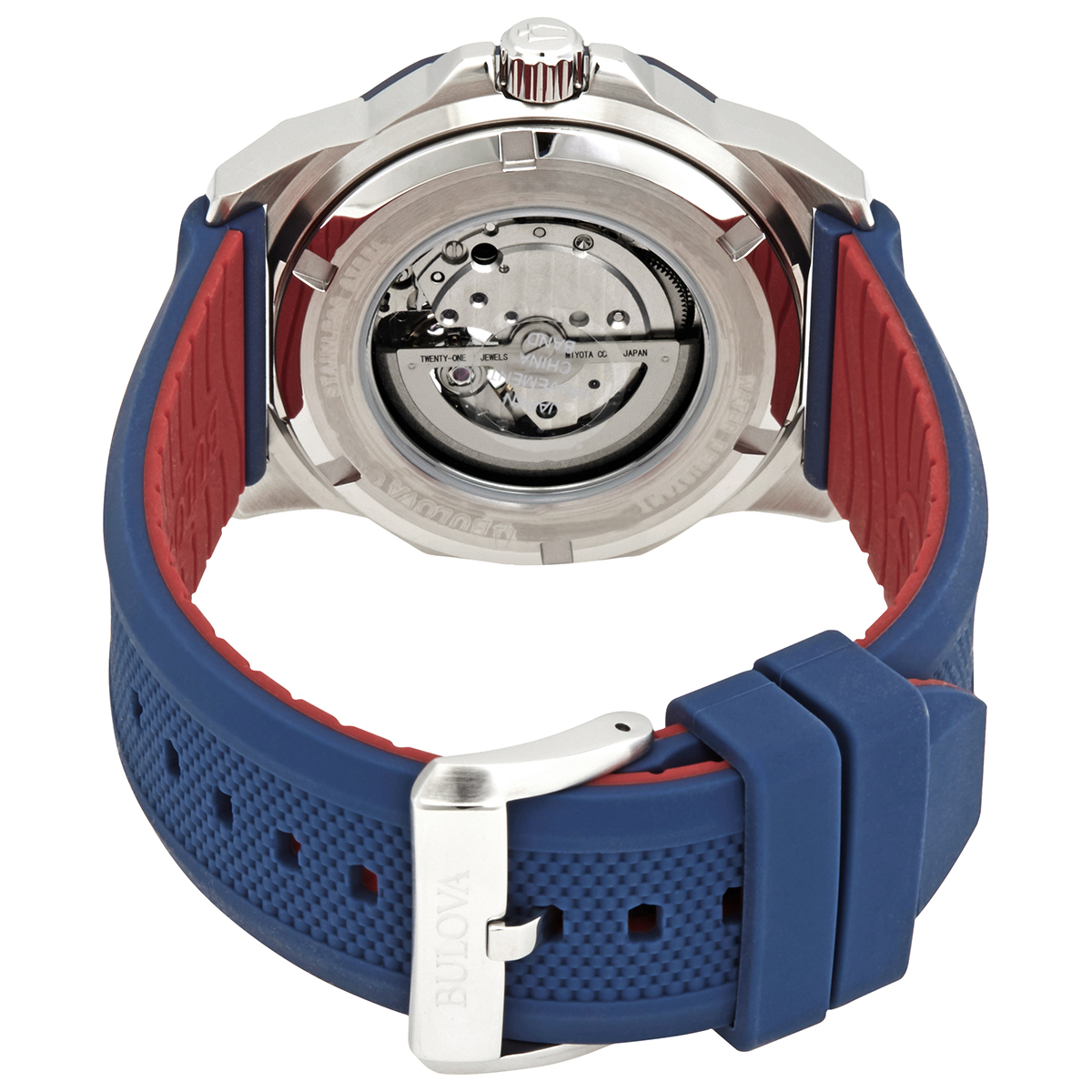 bulova marine star automatic silver white dial men's watch 98a225 bulova marine star automatic silver white dial men's watch 98a225