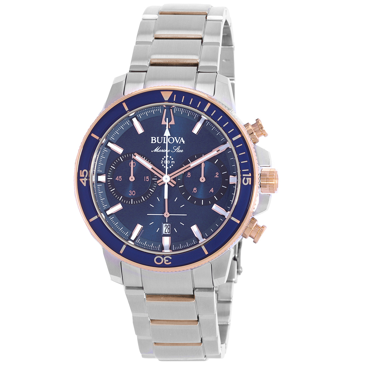 bulova marine star chronograph blue dial men's watch 98b301 bulova marine star chronograph blue dial men's watch 98b301