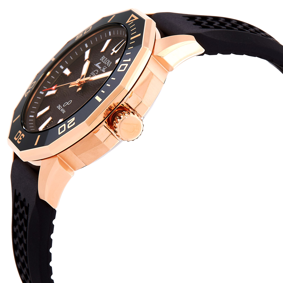 bulova marine star hpq precisionist quartz brown dial men's watch 98b421 bulova marine star hpq precisionist quartz brown dial men's watch 98b421