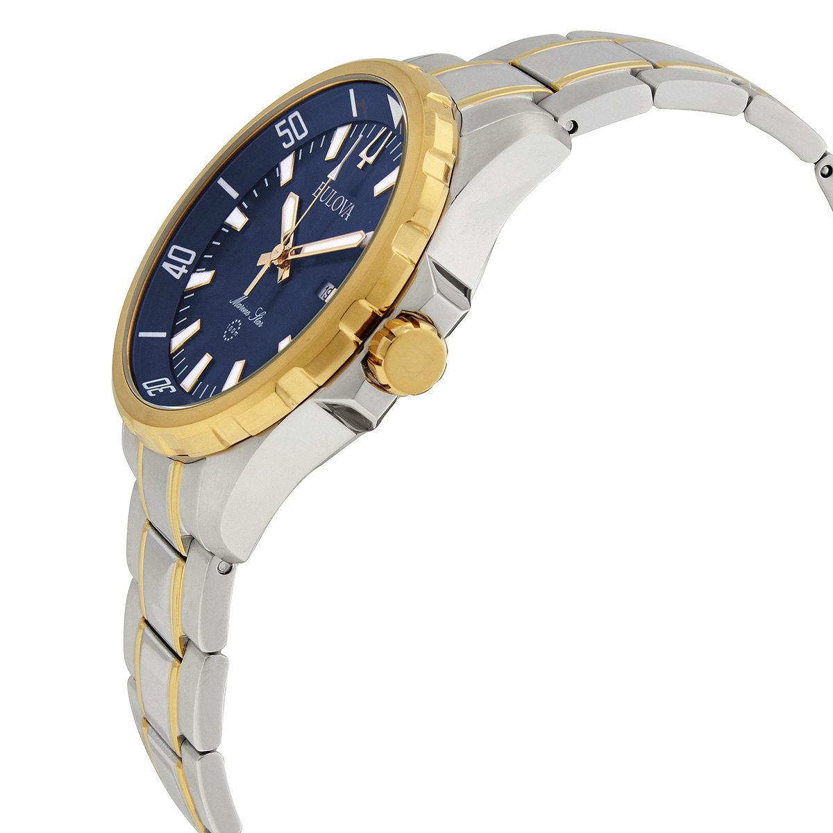 bulova marine star quartz blue dial men's watch 98b384 bulova marine star quartz blue dial men's watch 98b384