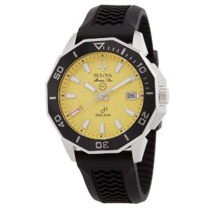 bulova marine star quartz men's watch 96b431