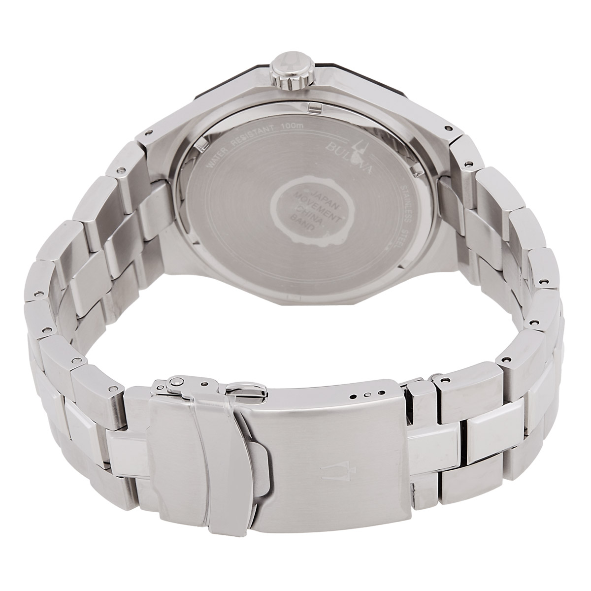 bulova men's marine star diamond accented stainless steel bracelet watch 98d103 bulova men's marine star diamond accented stainless steel bracelet watch 98d103
