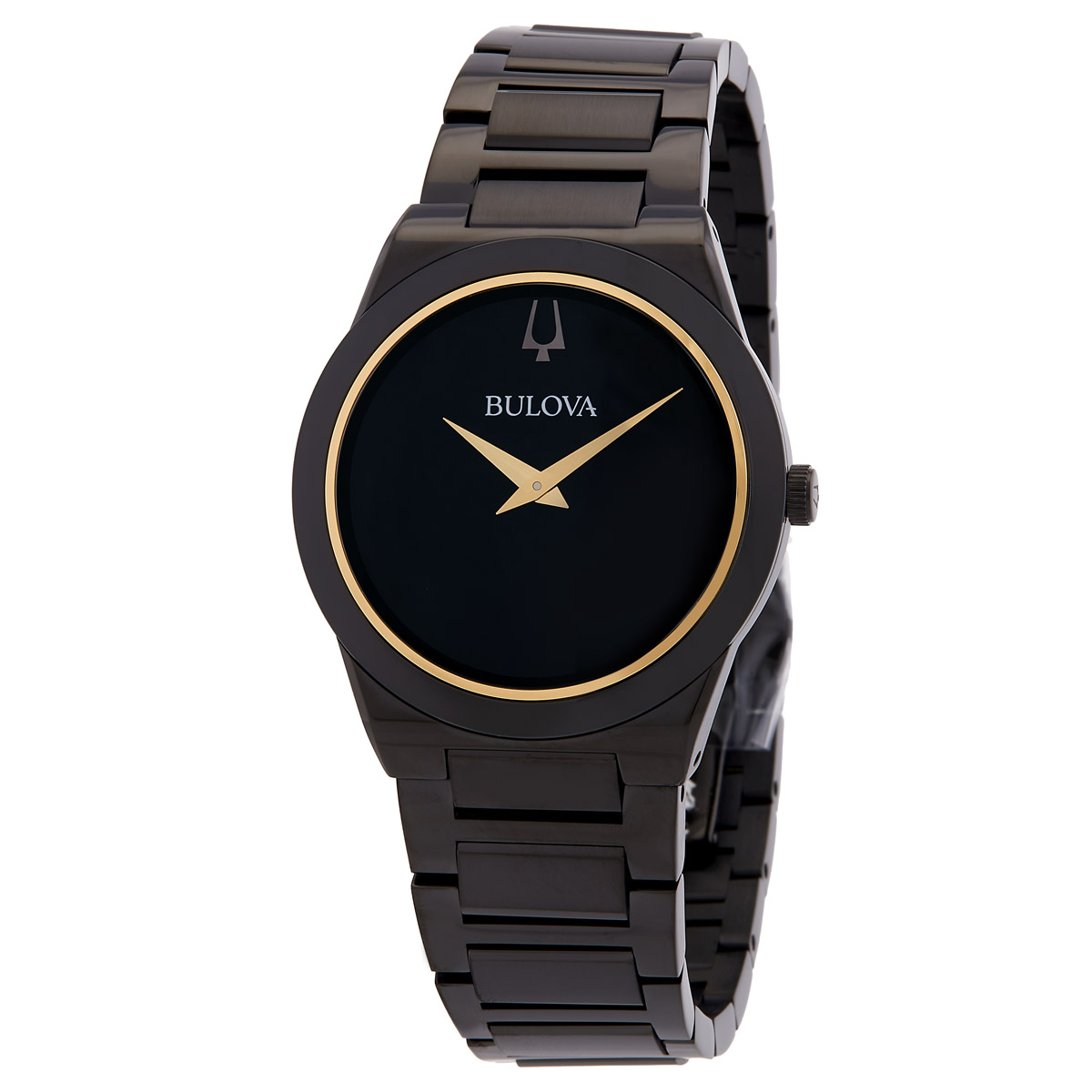 bulova millennia quartz black dial men's watch 98a313 bulova millennia quartz black dial men's watch 98a313