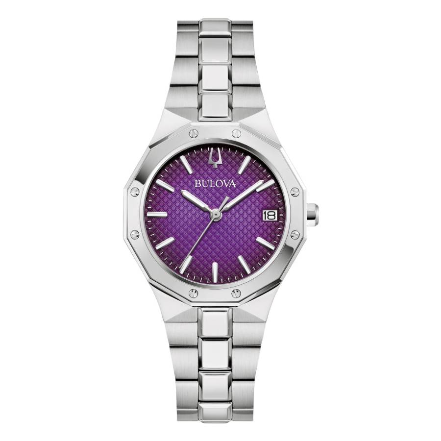 bulova prestige quartz purple dial ladies watch 96m168 bulova prestige quartz purple dial ladies watch 96m168