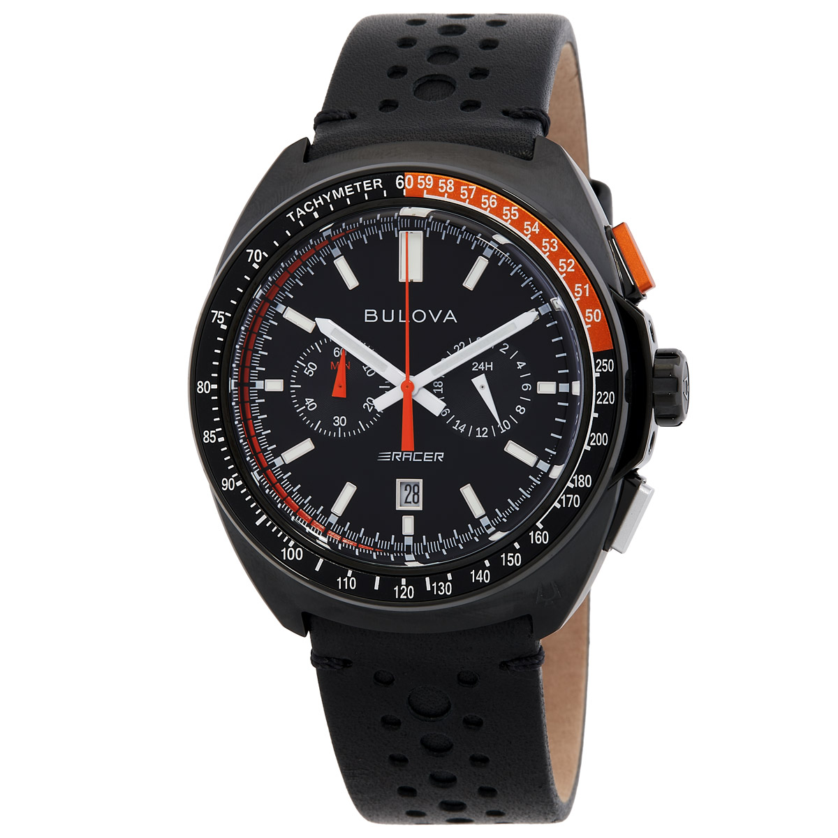 bulova racer chronograph quartz black dial men's watch 98b428 bulova racer chronograph quartz black dial men's watch 98b428