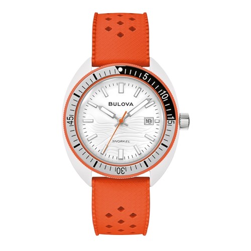 bulova snorkel clownfish quartz white dial men's watch 98b448 bulova snorkel clownfish quartz white dial men's watch 98b448