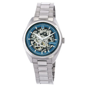 bulova surveyor automatic blue dial men's watch 96a292