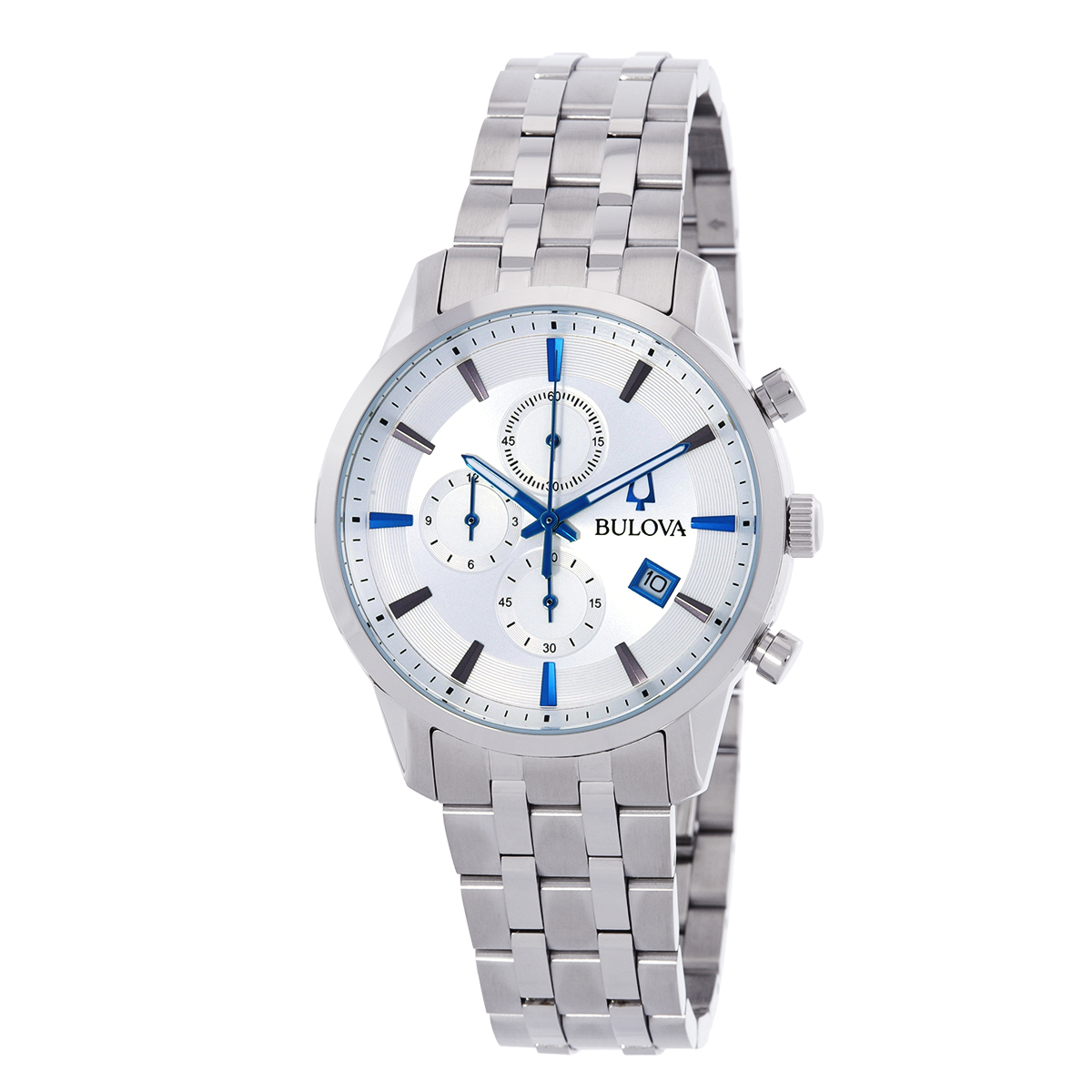 bulova sutton chronograph quartz silver dial men's watch 96b404 bulova sutton chronograph quartz silver dial men's watch 96b404