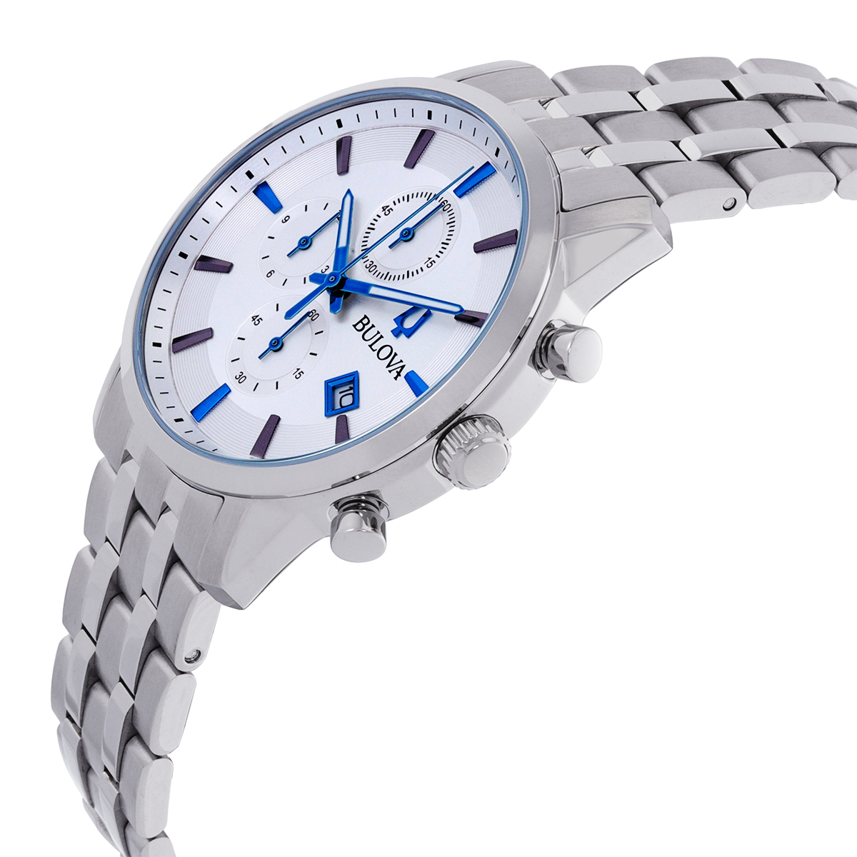 bulova sutton chronograph quartz silver dial men's watch 96b404 bulova sutton chronograph quartz silver dial men's watch 96b404