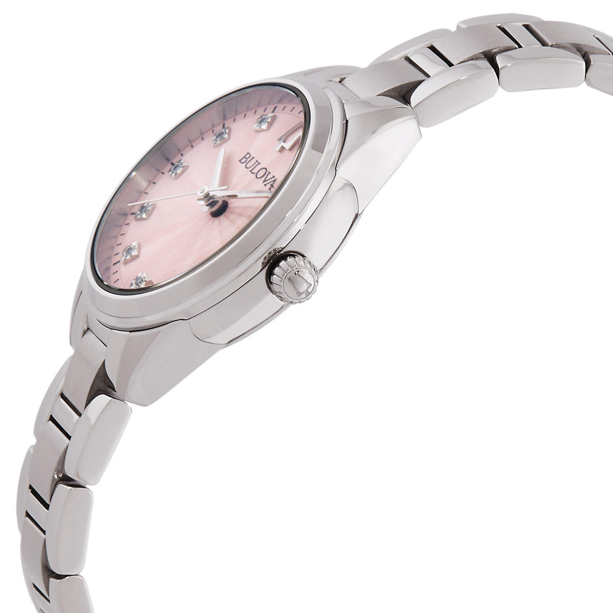 bulova sutton quartz diamond pink dial ladies watch 96p249 bulova sutton quartz diamond pink dial ladies watch 96p249