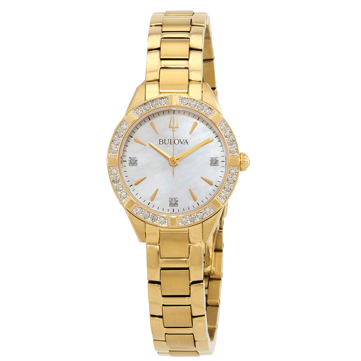 bulova sutton quartz diamond white mother of pearl dial ladies watch 98r297 bulova sutton quartz diamond white mother of pearl dial ladies watch 98r297
